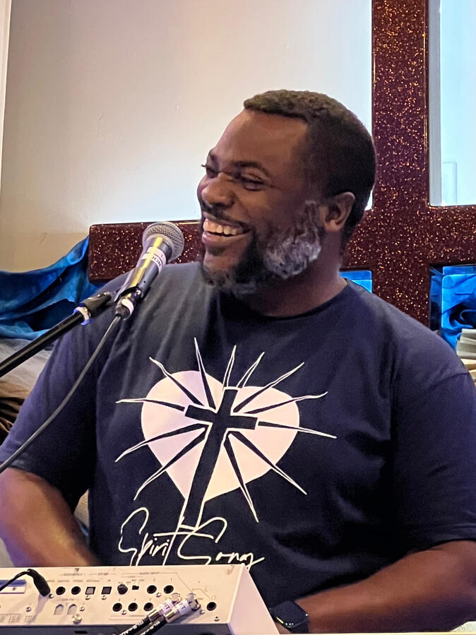 Worship Director Jonathan Pope (he/him)